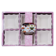 Set 6 mini platouri mici, 31,5 x 21 x 4,7 cm